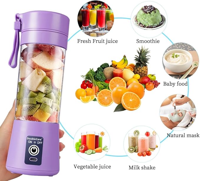 USB Rechargeable Juicer Blender 6 Blades