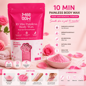Meow Painless Hair Removal Wax Powder – Silky Smooth Skin in Minutes!
